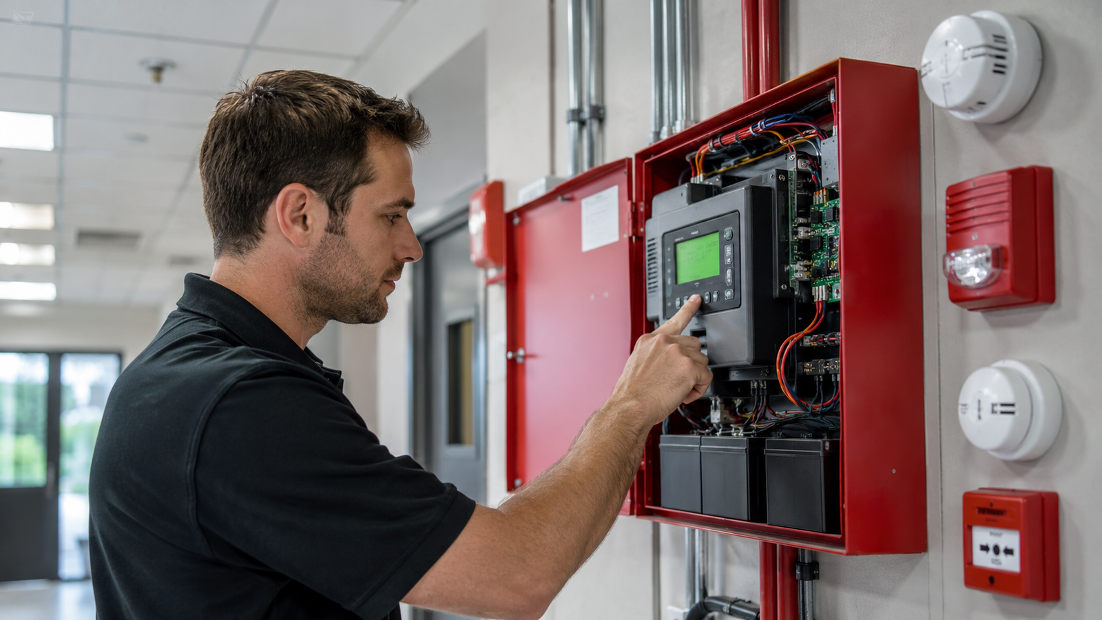 Fire alarm system installation visual